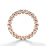 Pierścionek z brylantami eternity różowe złoto SBO_002